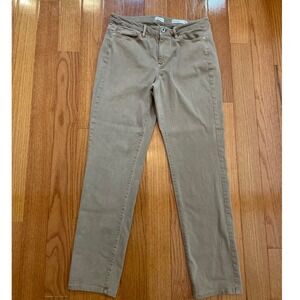 J.Jill Denim Boyfriend Straight Leg Ankle Pants Light Mocha Latte‎ Size 8R tan